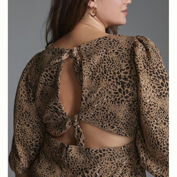 Anthropologie Maeve Knit Cut-Out‎ Mini Dress Size 20W - Picture 3 of 16